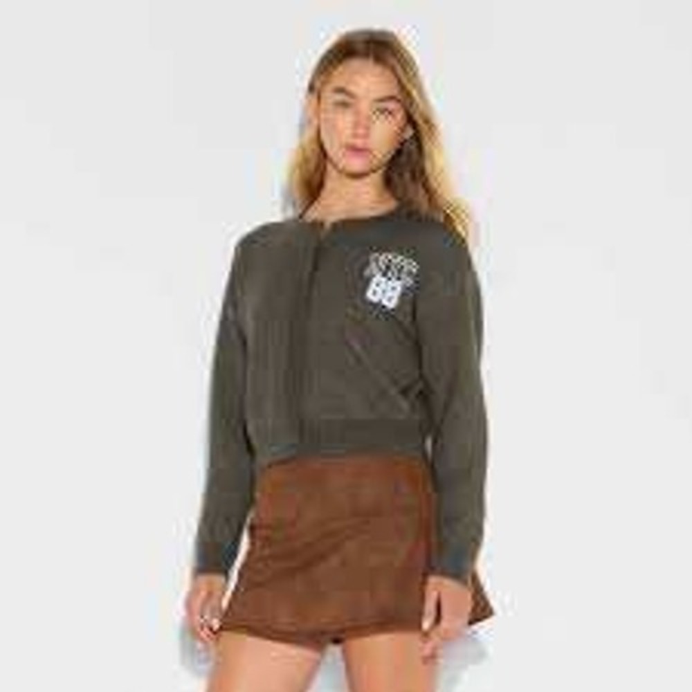 Grayson Threads NWT Gray NYC 88‎ Bear Cropped Cardigan Size XXL